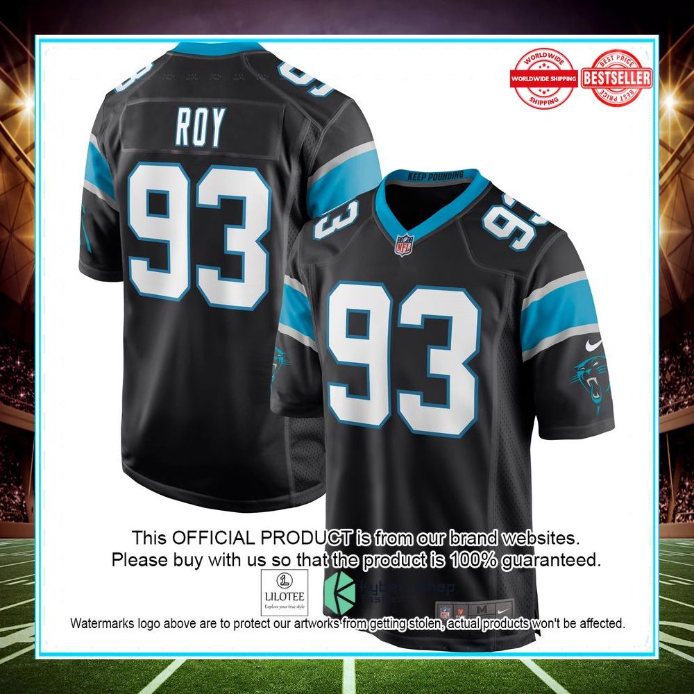 Bravvion Roy Carolina Panthers Nike Black Football Jersey - LIMITED EDITION 4 bravvion roy carolina panthers nike black football jersey 4 999