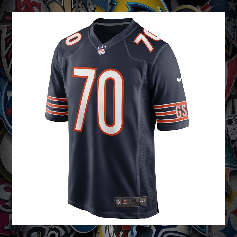 braxton jones chicago bears navy football jersey 2 980