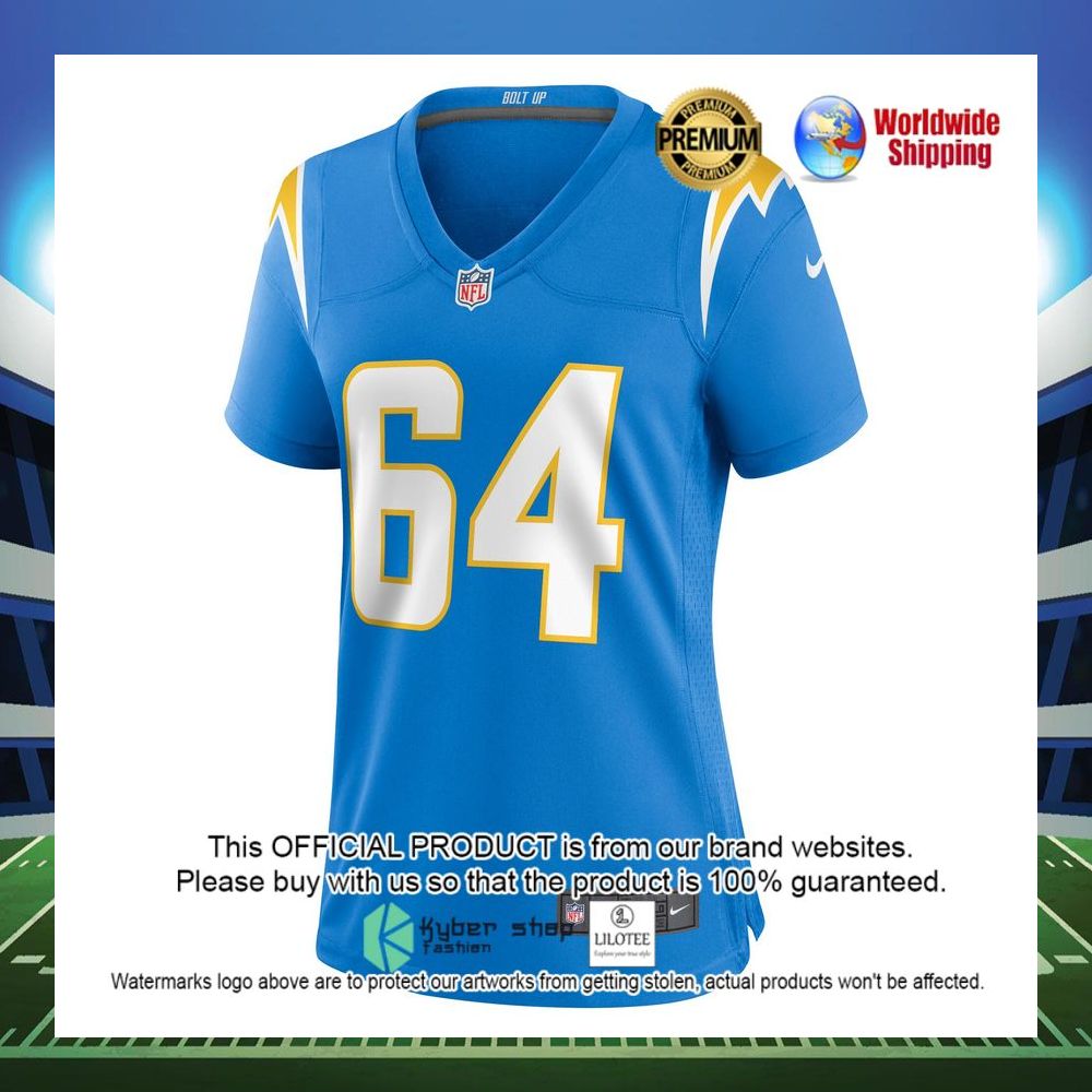 brenden jaimes los angeles chargers nike womens game powder blue football jersey 2 318