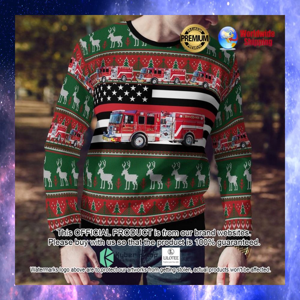 brentwood tennessee brentwood fire rescue ugly sweater 1 498