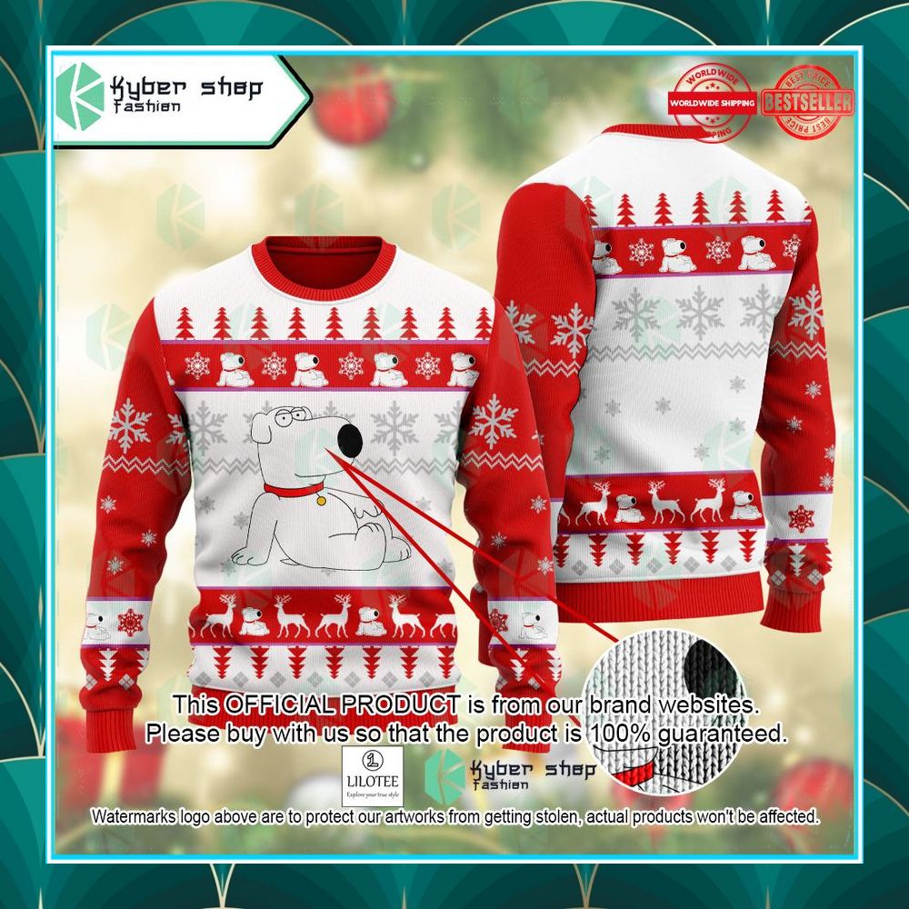 brian griffin family guy ugly sweater 1 233