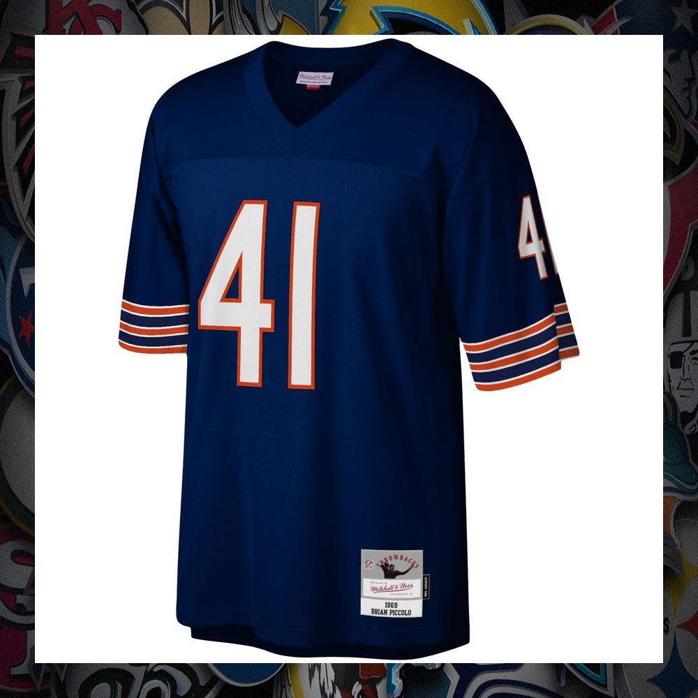 brian piccolo chicago bears mitchell ness legacy replica navy football jersey 2 23