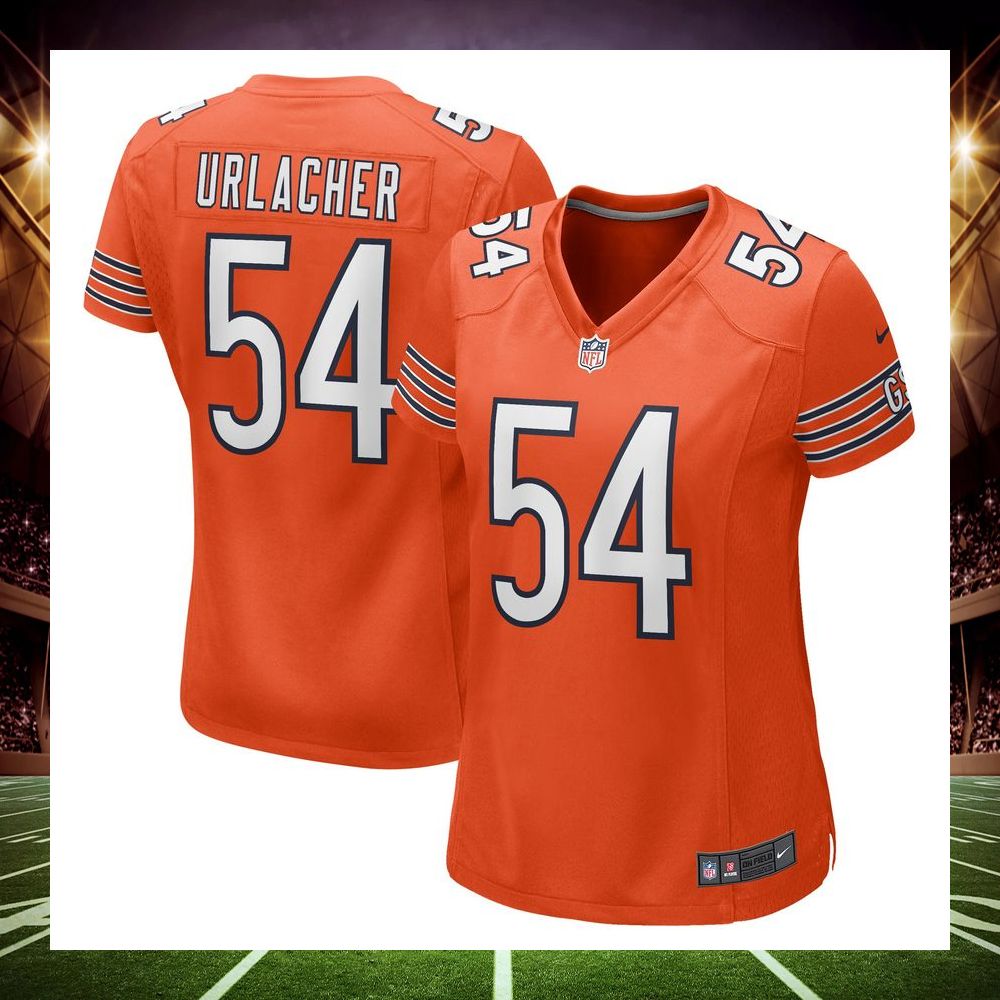 brian urlacher chicago bears retired orange football jersey 1 640