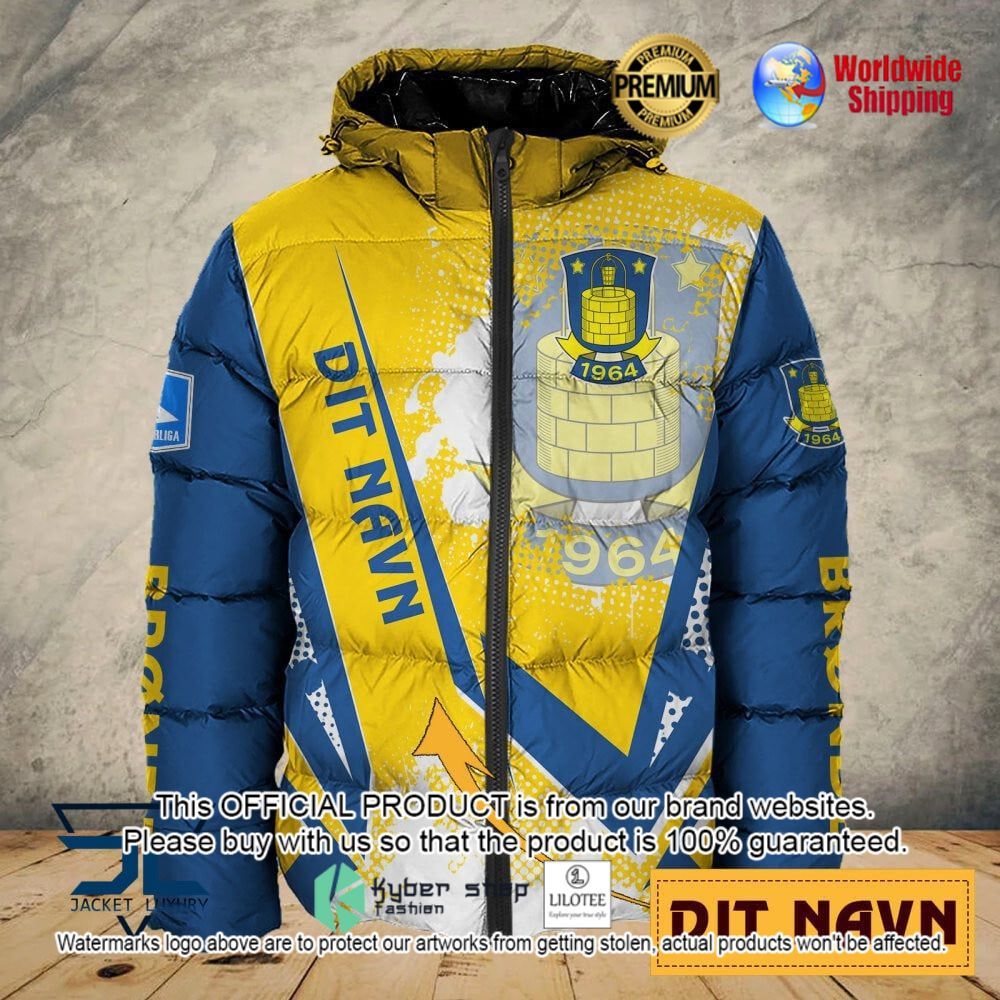 brondby if custom name 3d puffer down jacket bomber jacket 1 362