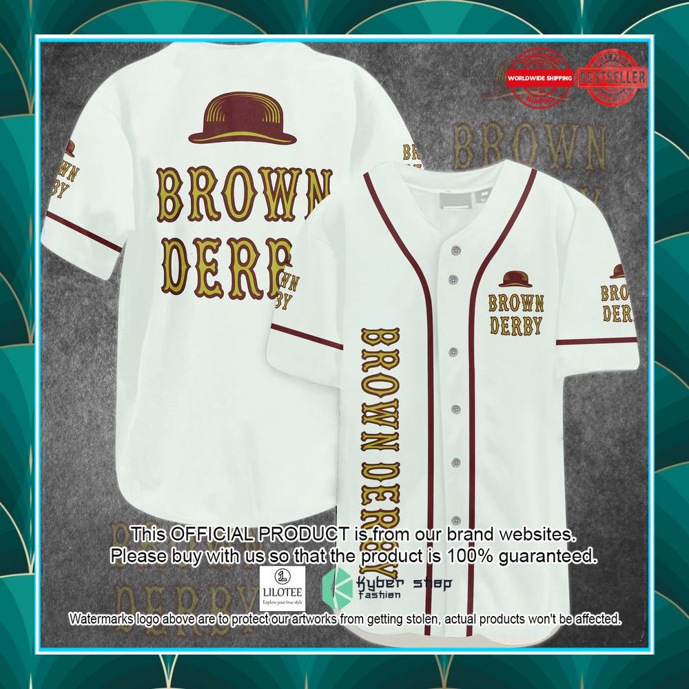brown derby beer baseball jersey 1 799