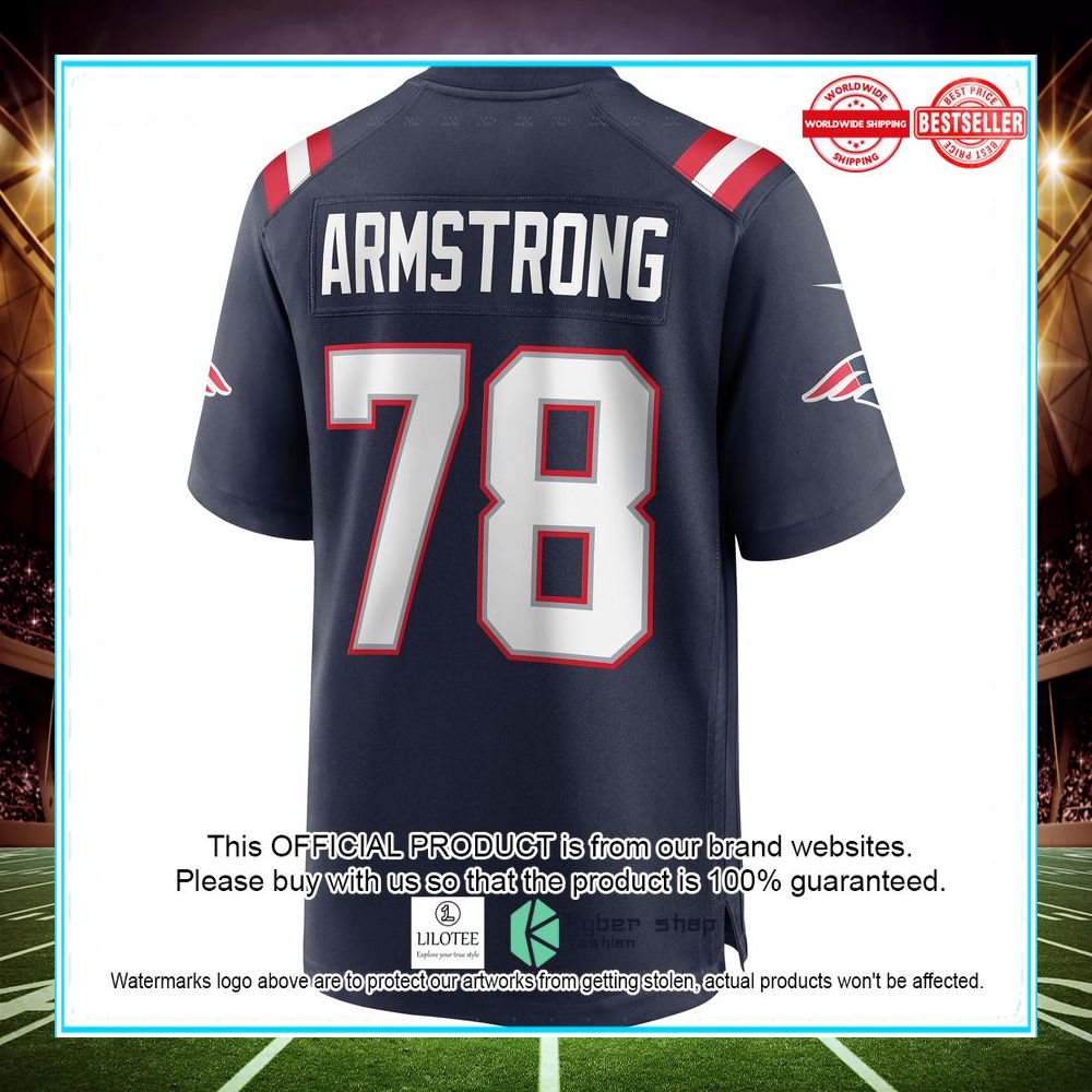 Bruce Armstrong New England Patriots Nike Retired Navy Football Jersey - LIMITED EDITION 3 bruce armstrong new england patriots nike retired navy football jersey 3 298
