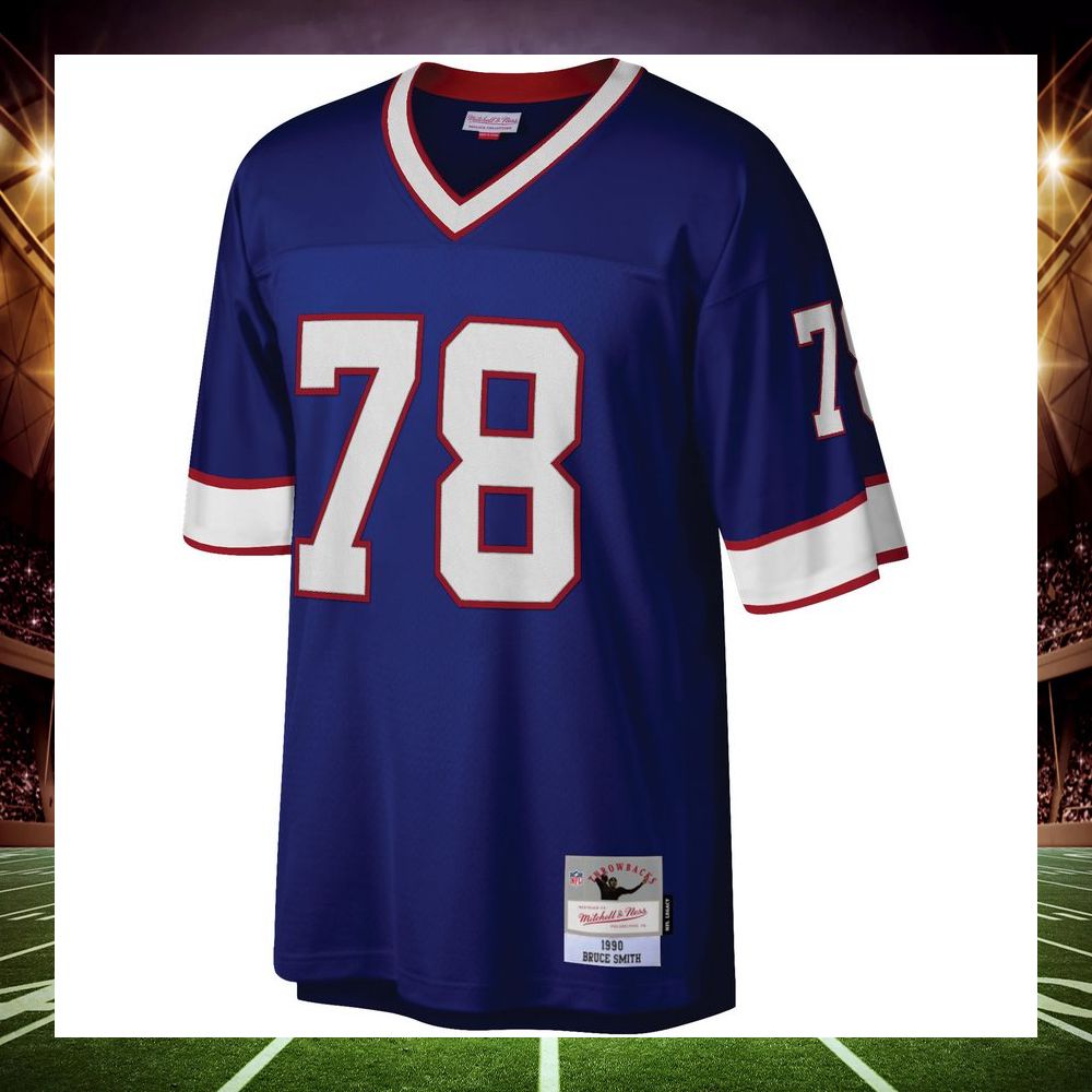 bruce smith buffalo bills mitchell ness 1990 legacy replica royal football jersey 2 929