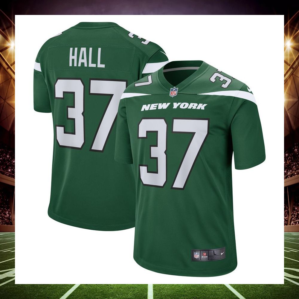 bryce hall new york jets gotham green football jersey 1 34