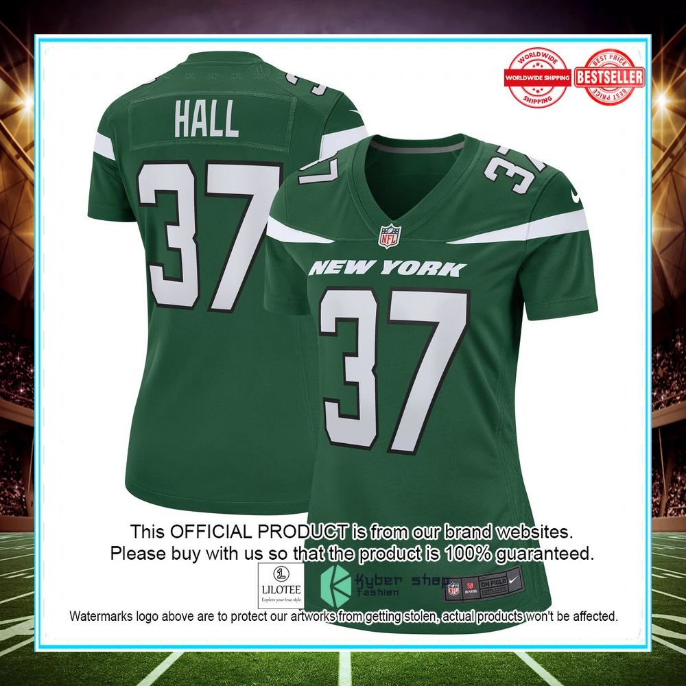 bryce hall new york jets gotham green football jersey 1 850