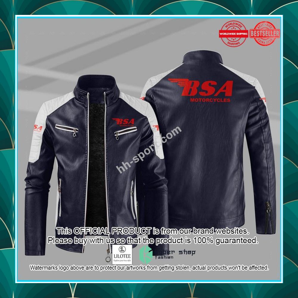 bsa motorcycles motor leather jacket 5 753