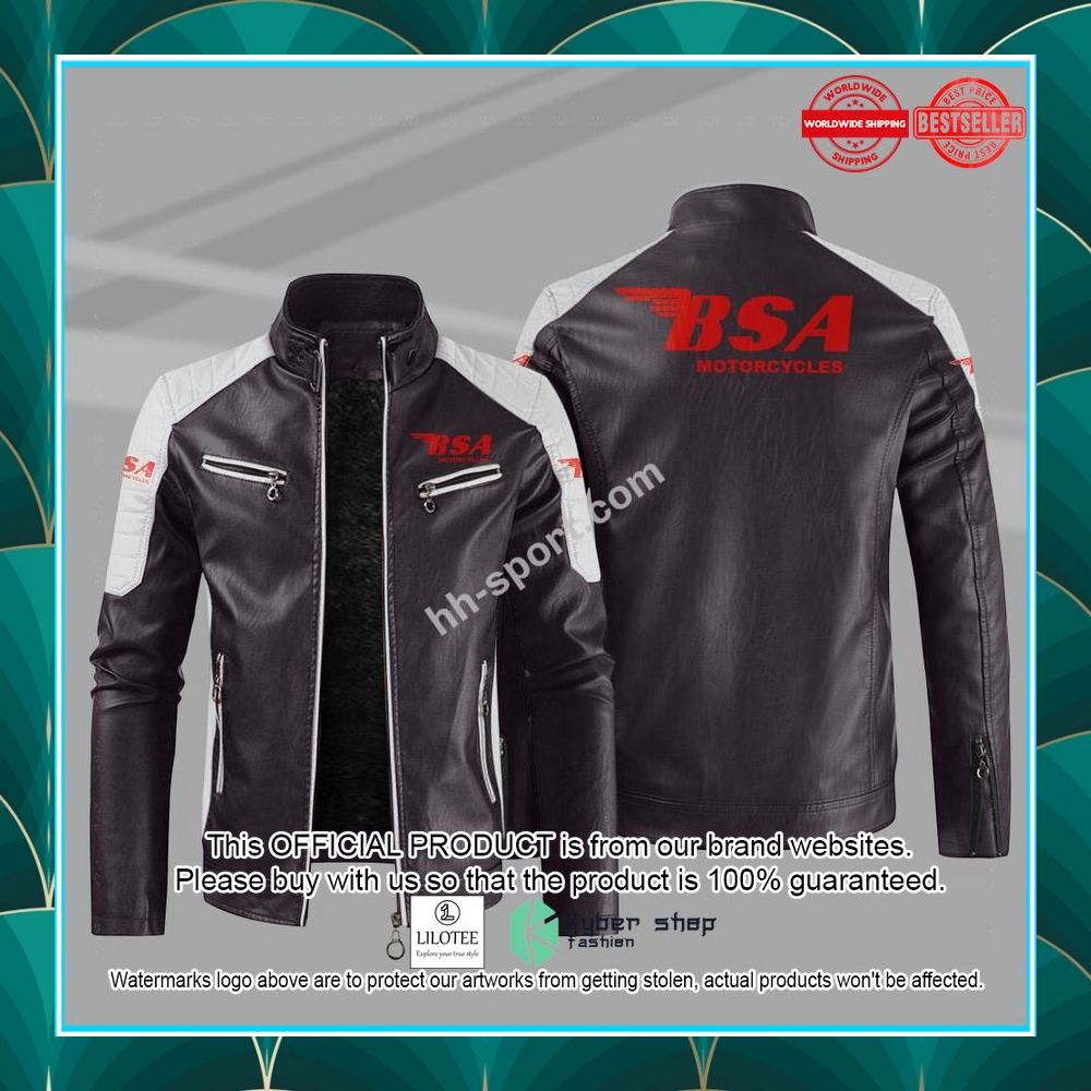 bsa motorcycles motor leather jacket 7 902