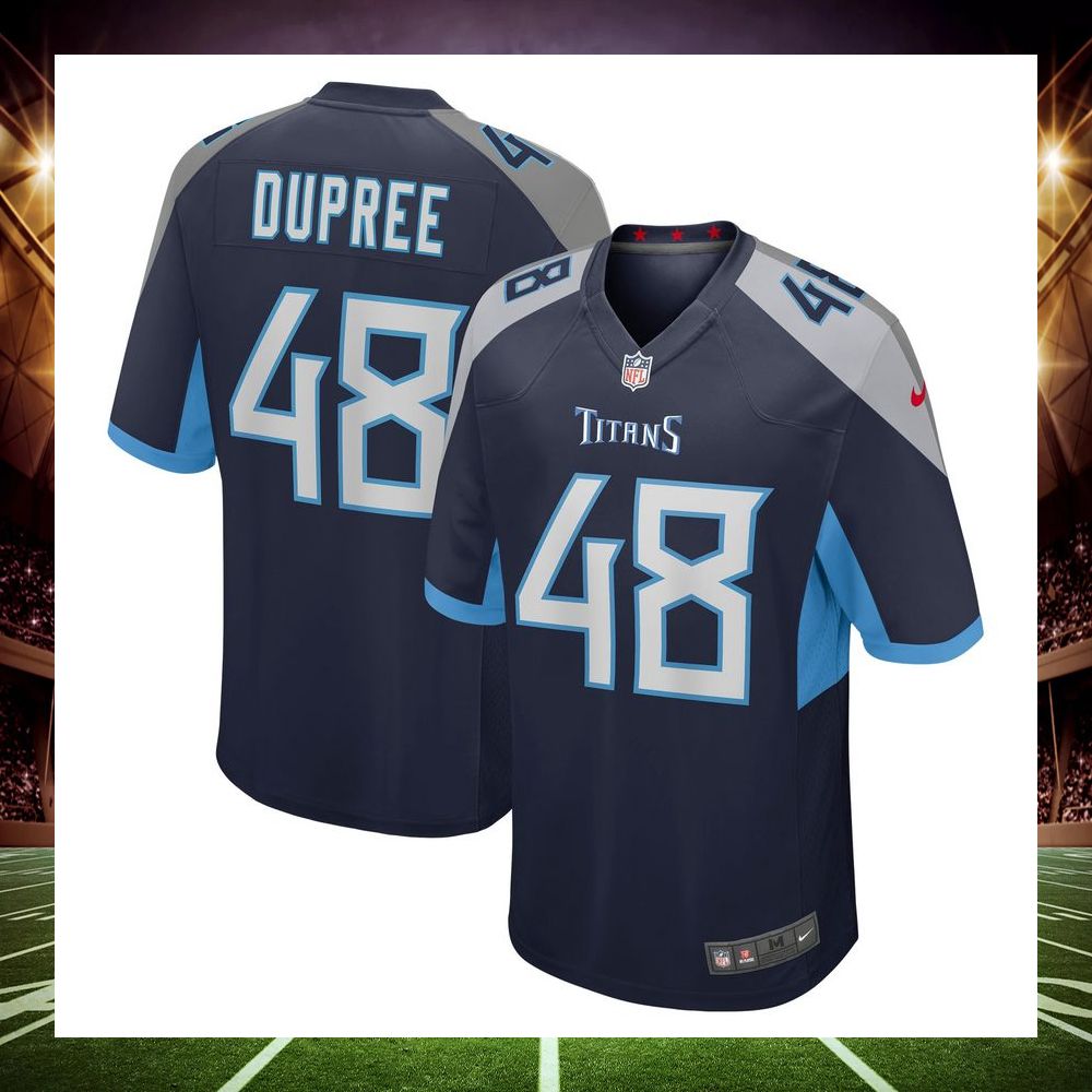 bud dupree tennessee titans navy football jersey 4 625