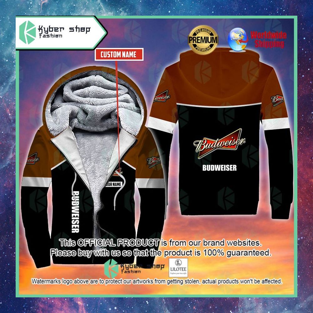 budweiser custom name 3d fleece hoodie 1 520