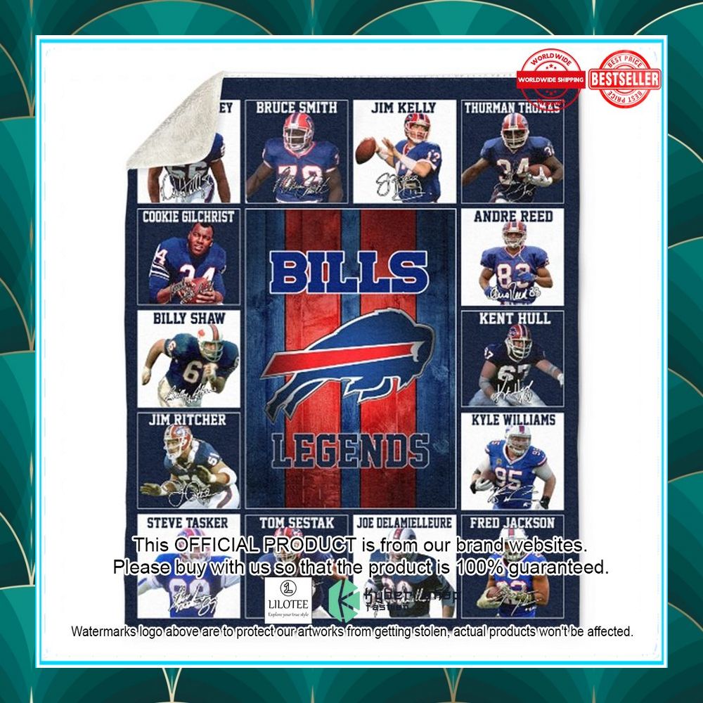buffalo bills legends players nfl blanket 2 545