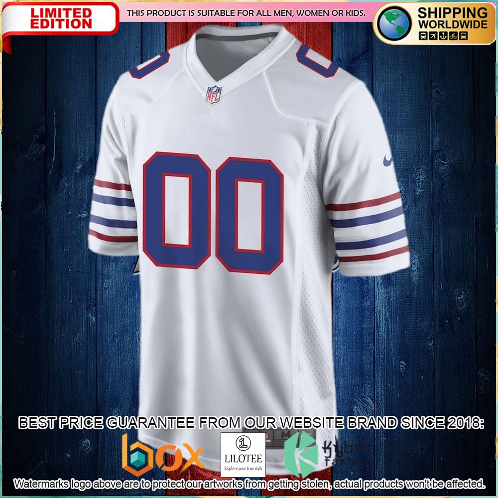 buffalo bills nike alternate custom white football jersey 2 277