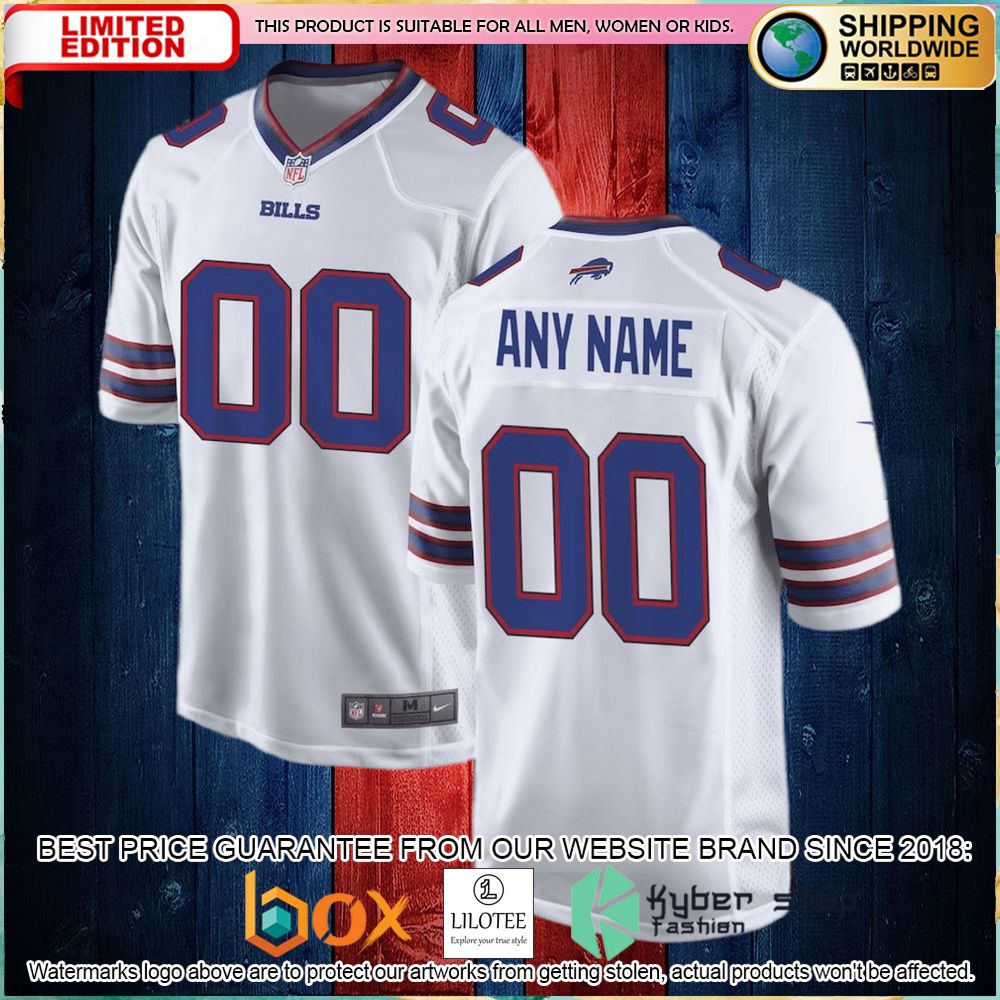 buffalo bills nike custom white football jersey 1 973