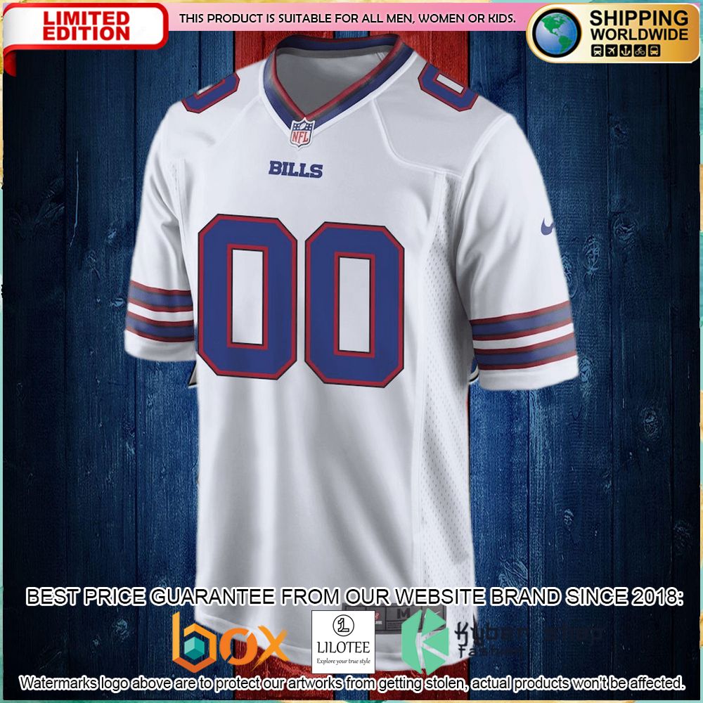buffalo bills nike custom white football jersey 2 476