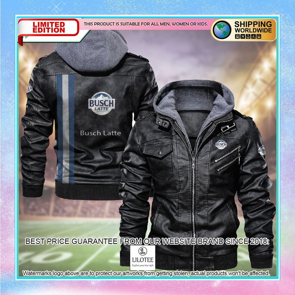 busch latte leather jacket fleece jacket 1 598