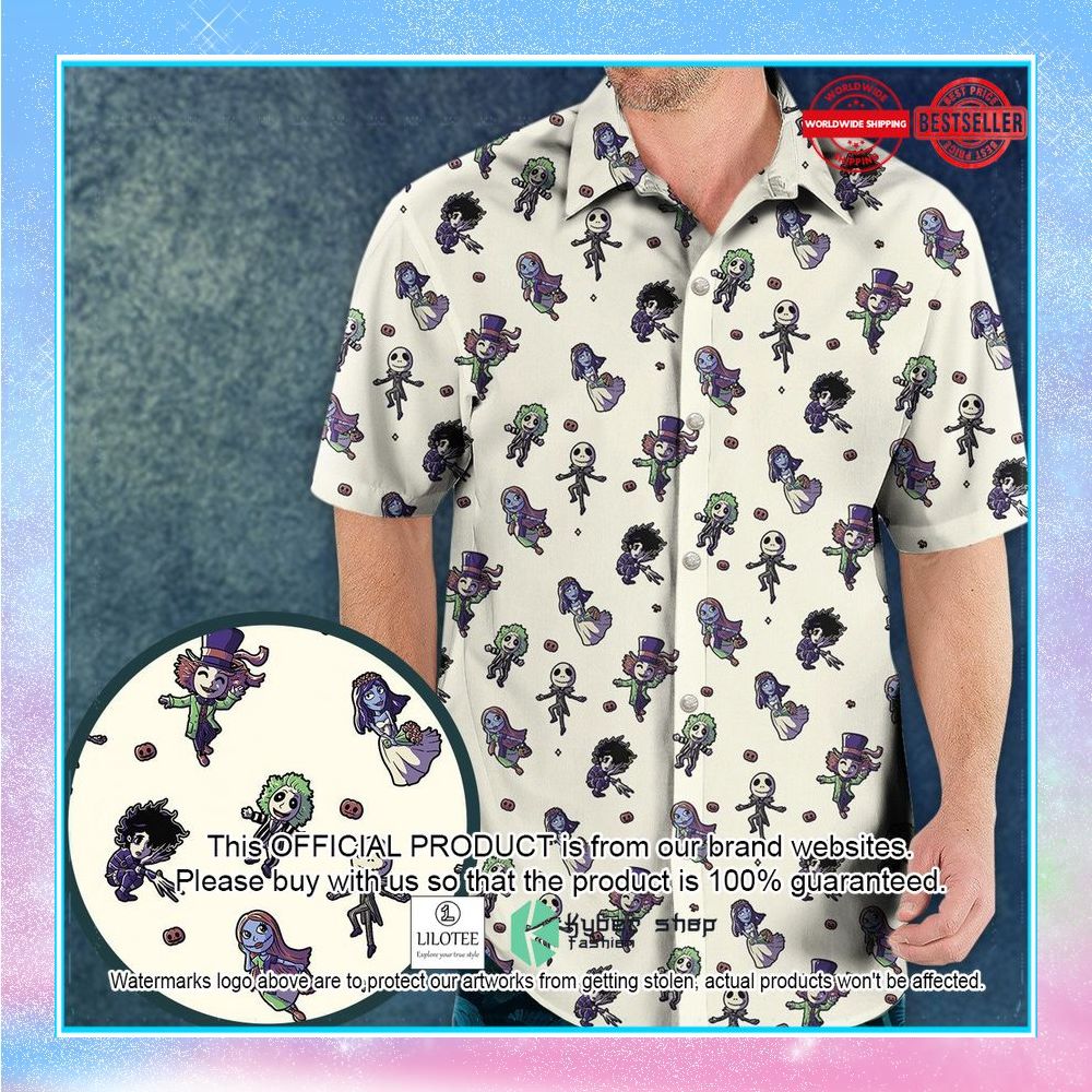 buttons characters pattern hawaiian shirt 1 798