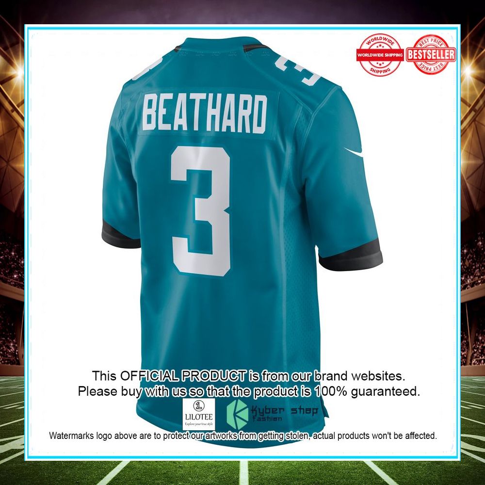 C.J. Beathard Jacksonville Jaguars Nike Teal Football Jersey - LIMITED EDITION 3 c j beathard jacksonville jaguars nike teal football jersey 3 910