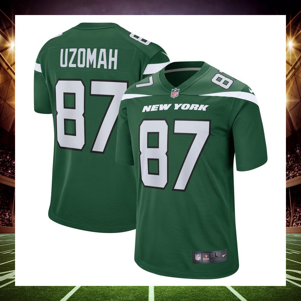 c j uzomah new york jets gotham green football jersey 1 576