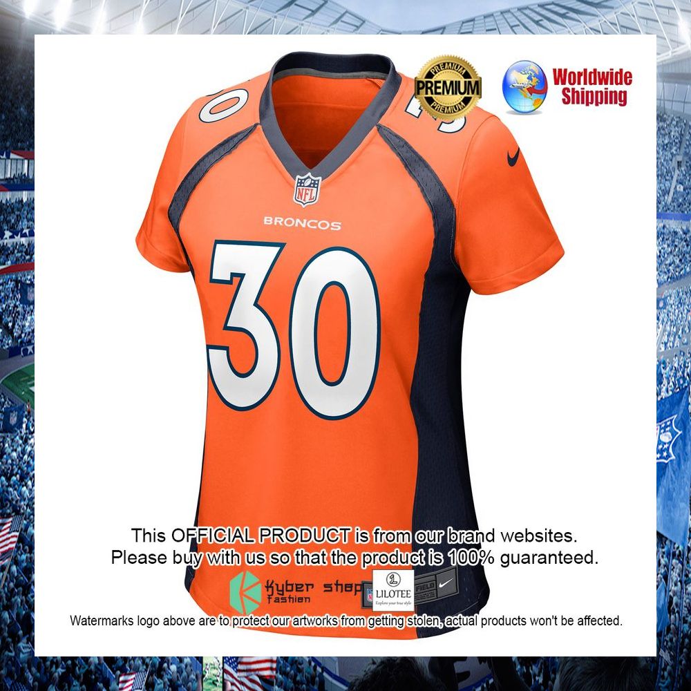 caden sterns denver broncos nike womens orange football jersey 2 761