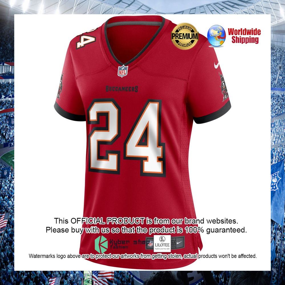cadillac williams tampa bay buccaneers nike womens retired red football jersey 2 387
