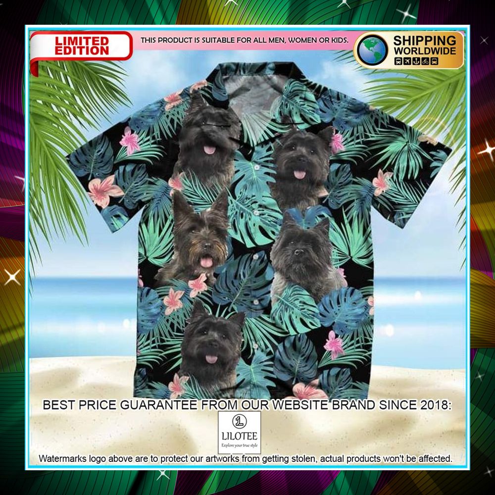 cairn terrier summer leaves hawaiian shirt 1 769