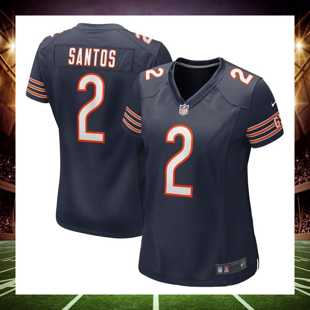 cairo santos chicago bears navy football jersey 1 41