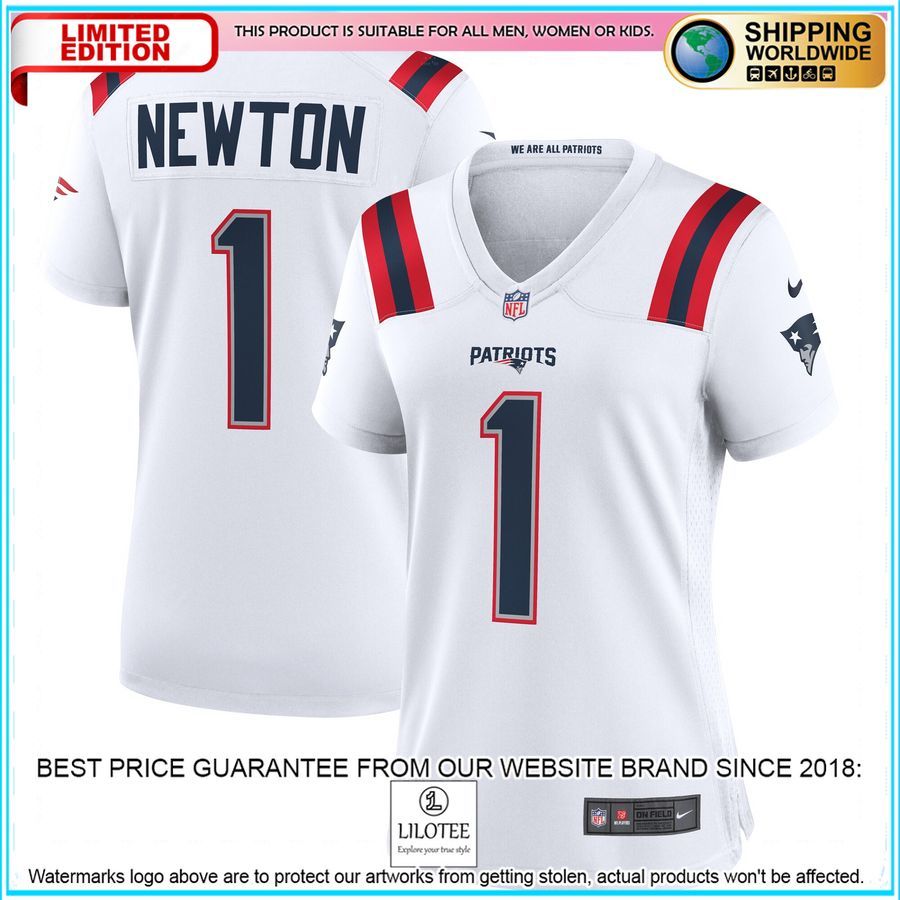 cam newton new england patriots womens white football jersey 1 875
