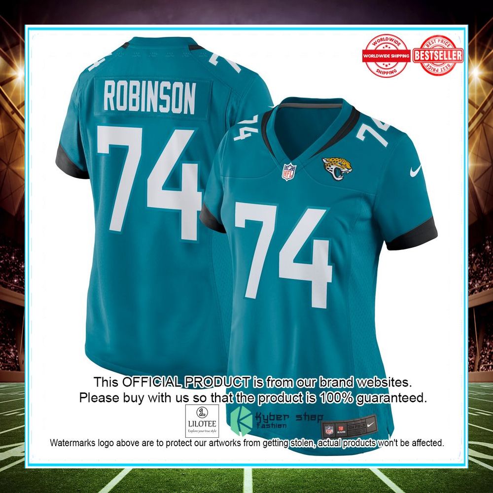 cam robinson jacksonville jaguars teal football jersey 1 850