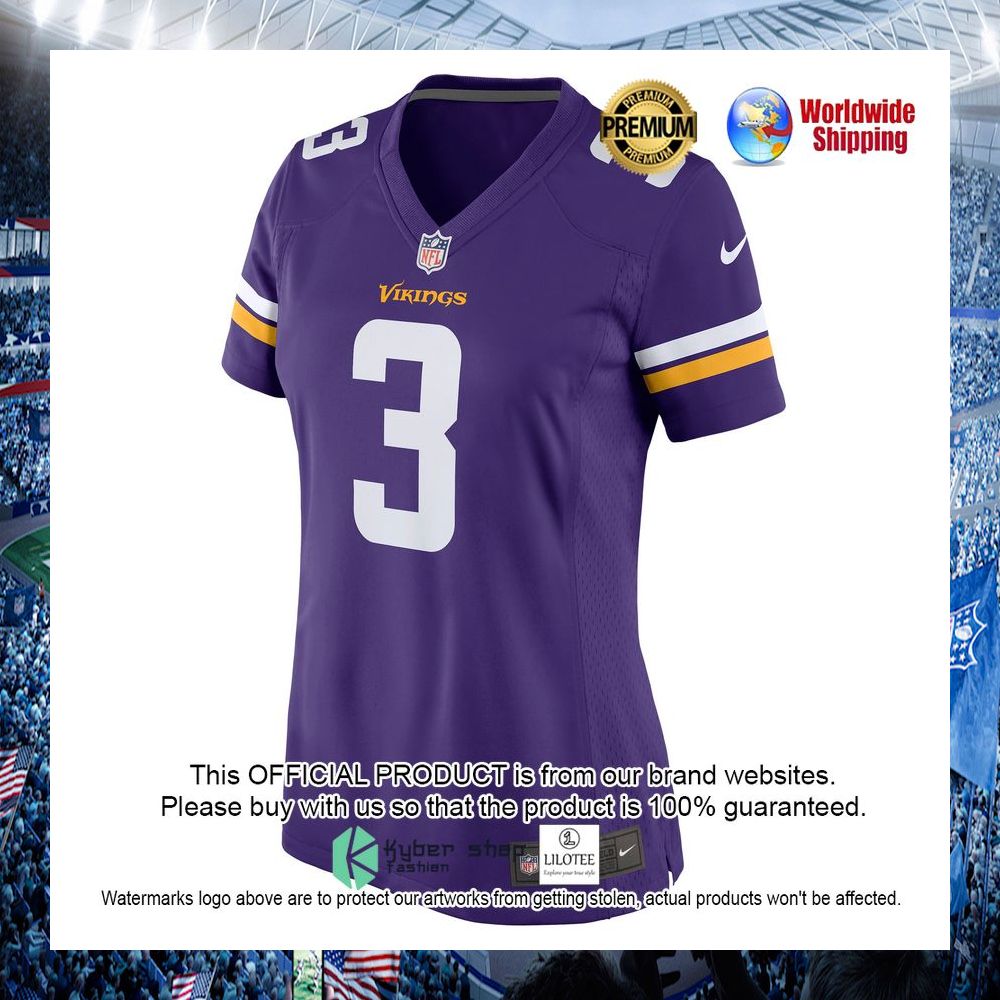cameron dantzler minnesota vikings nike womens purple football jersey 2 200