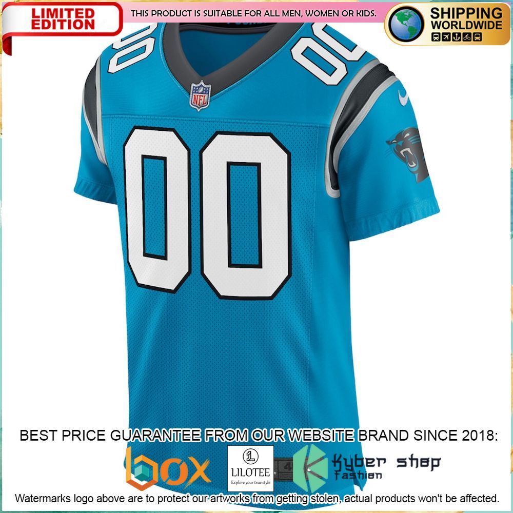 carolina panthers nike classic elite custom blue football jersey 2 675