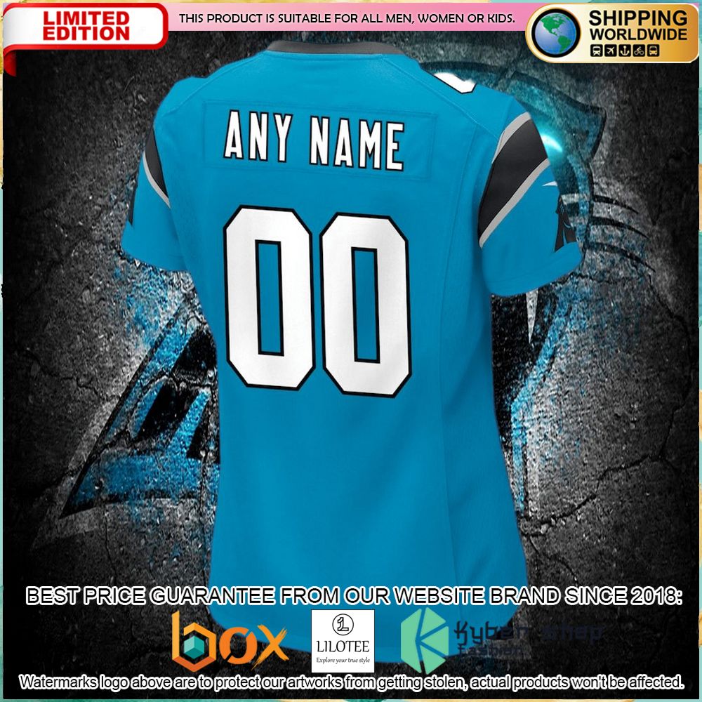 carolina panthers nike womens alternate custom blue football jersey 3 937