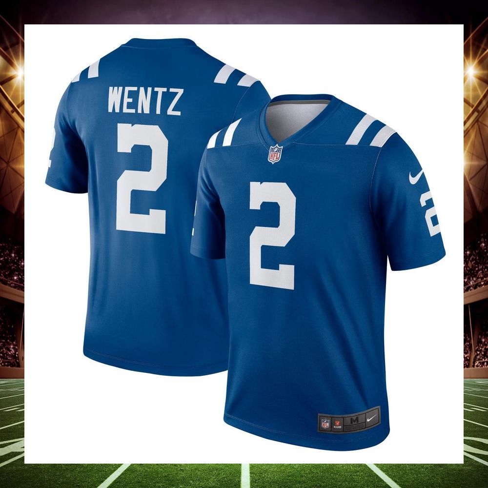 carson wentz indianapolis colts legend royal football jersey 1 888