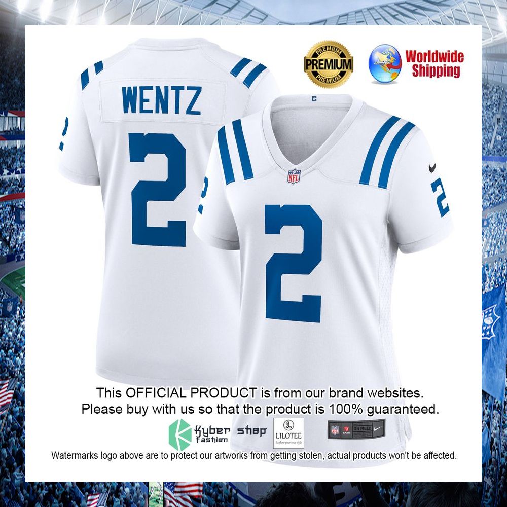 carson wentz indianapolis colts nike womens white football jersey 1 820