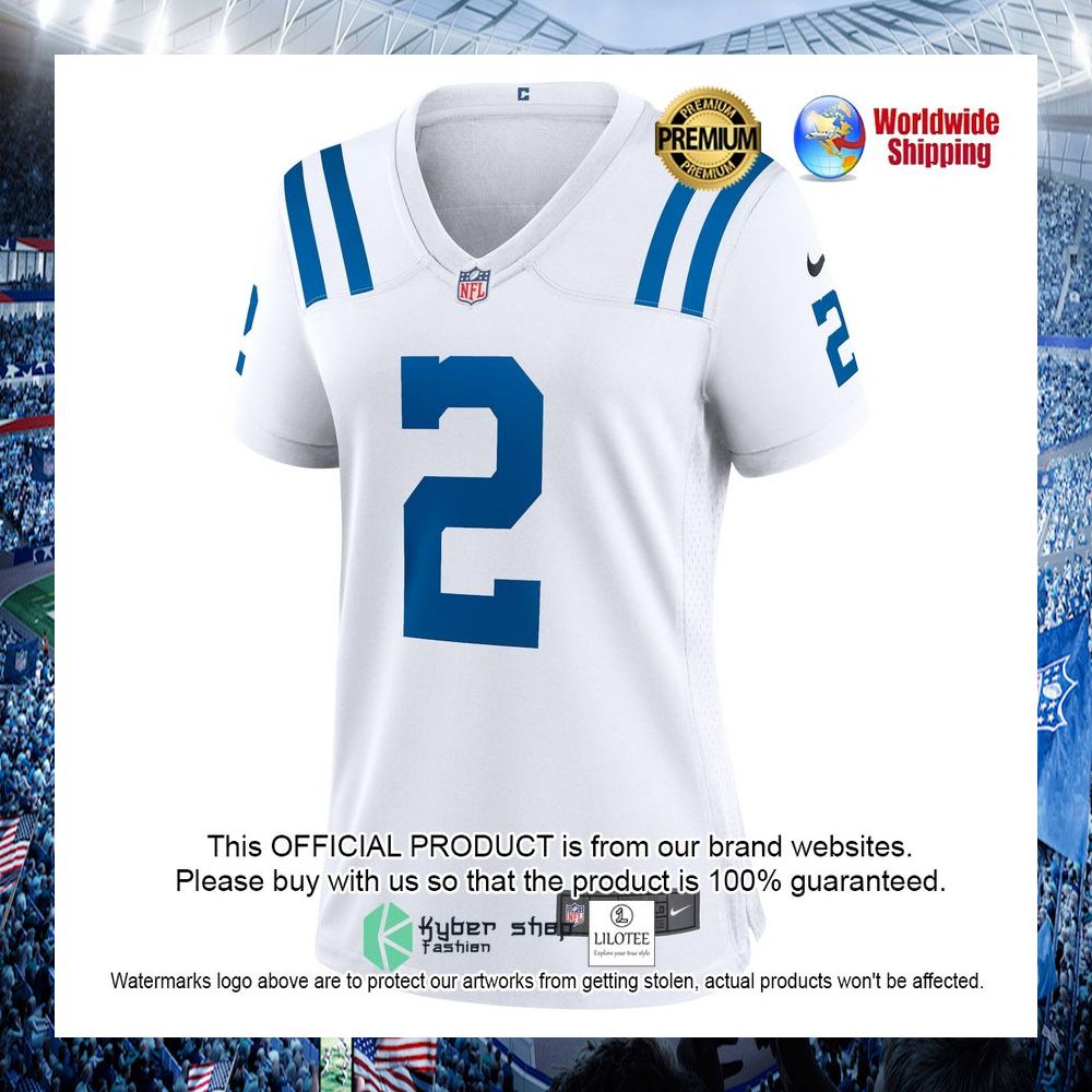 carson wentz indianapolis colts nike womens white football jersey 2 479