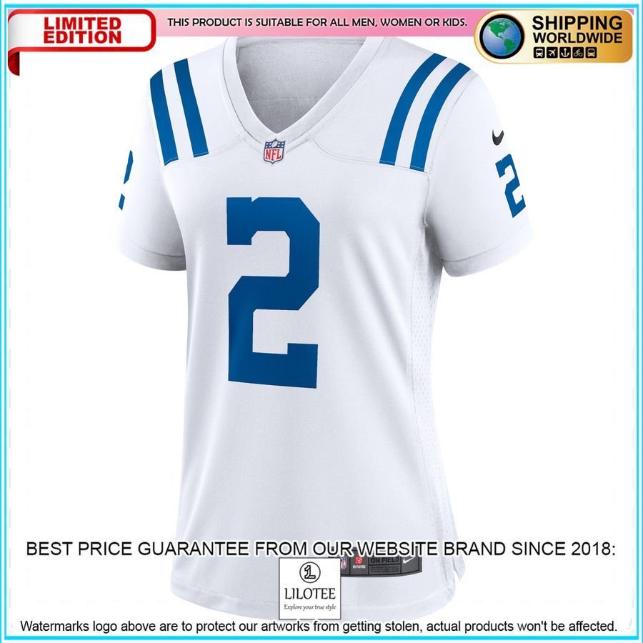 carson wentz indianapolis colts womens white football jersey 2 888