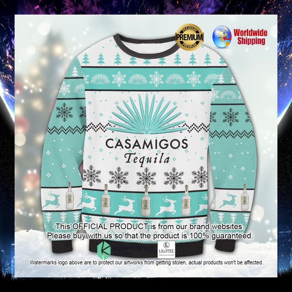 casamigos tequila blue white sweater 1 134