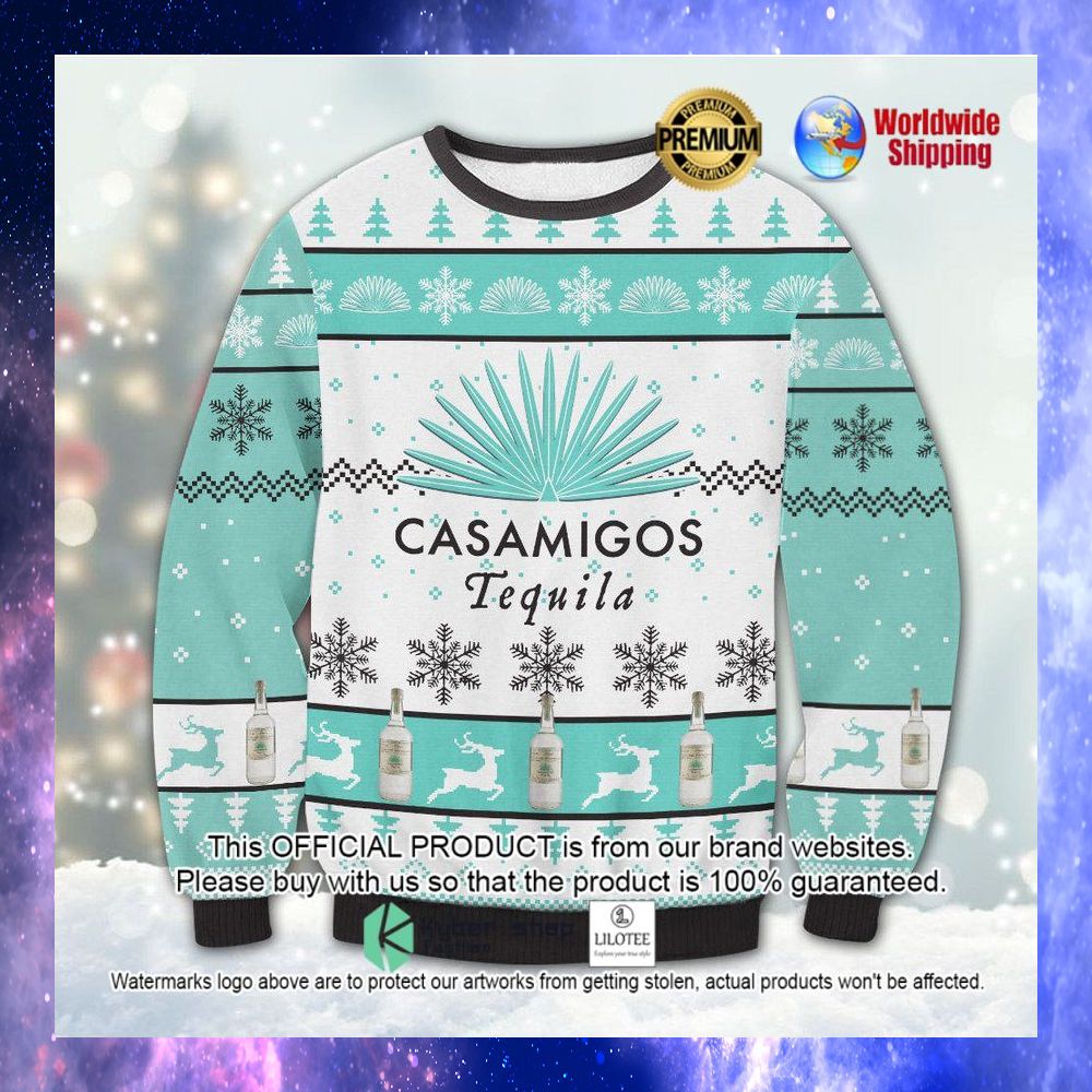 casamigos tequila blue white sweater 1 597