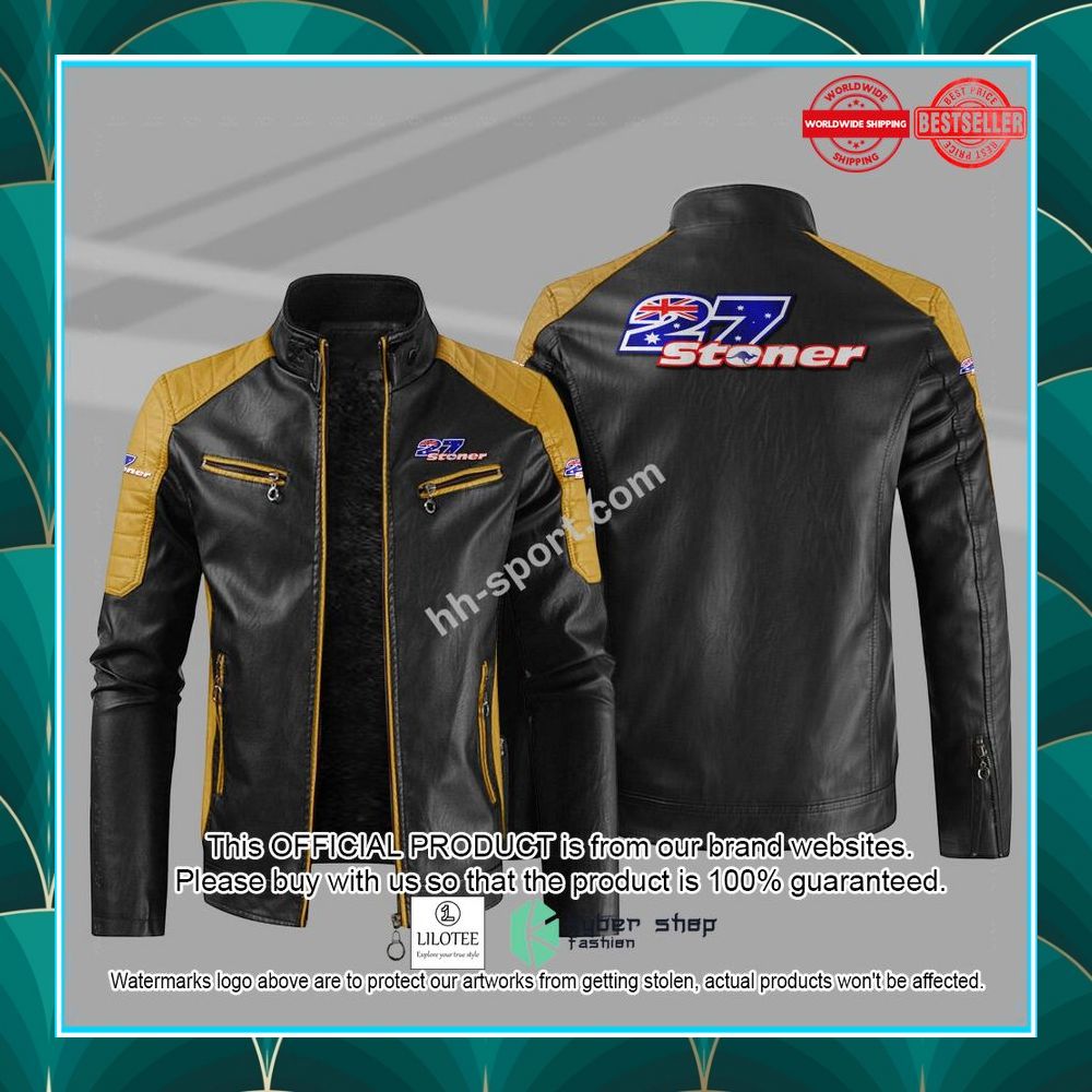 casey stoner motogp motor leather jacket 4 582