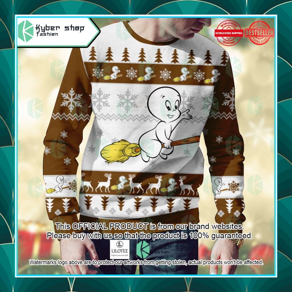 casper the friendly ghost casper the friendly ghost ugly sweater 2 192