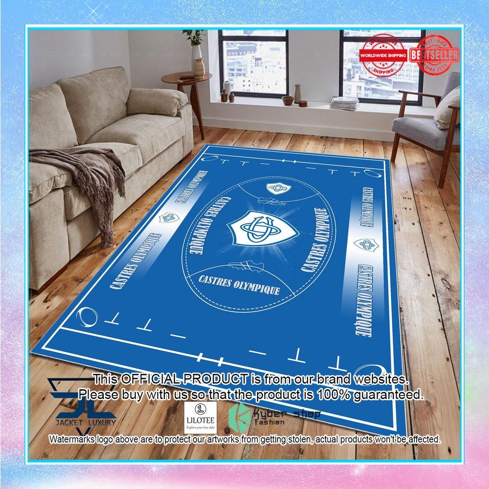 castres olympique carpet rug 1 320
