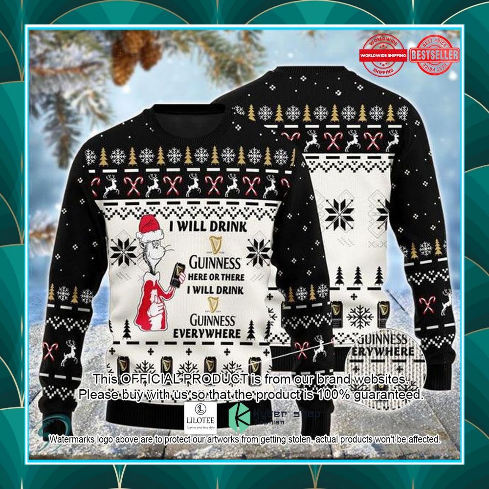 catseuss guinness ugly christmas sweater 1 290