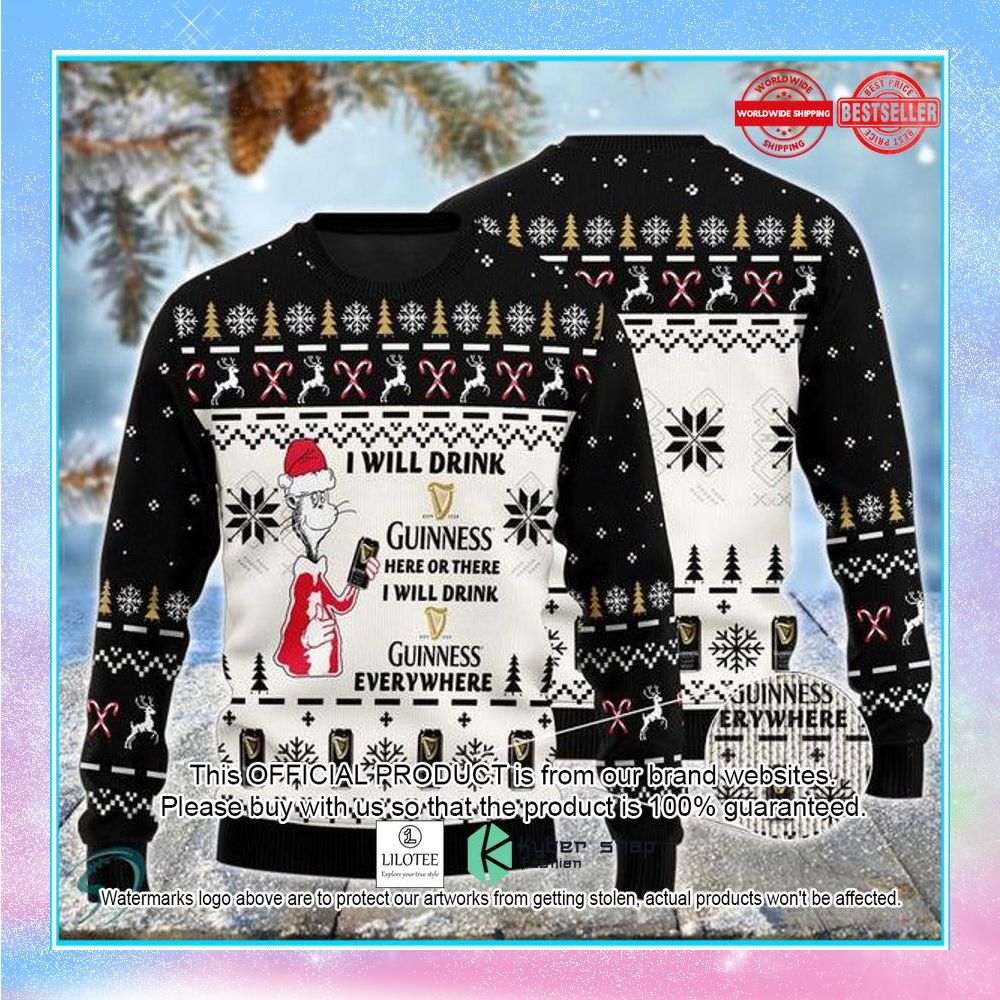 catseuss guinness ugly christmas sweater 1 903