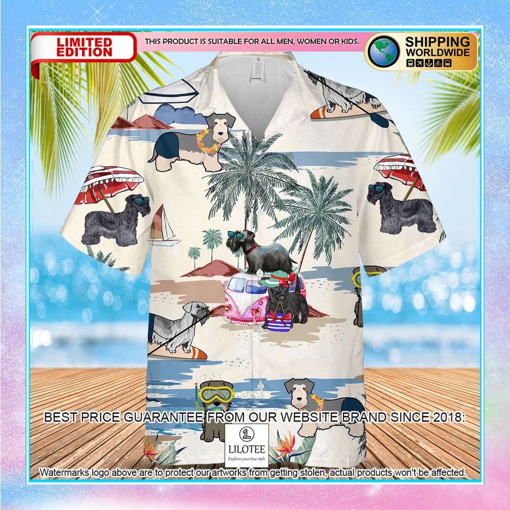 cesky terrier summer beach hawaiian shirt 1 753