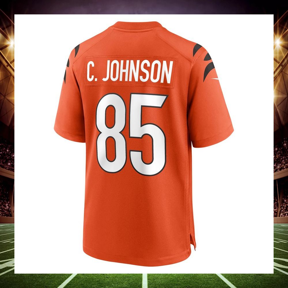 chad johnson cincinnati bengals retired alternate orange football jersey 3 346