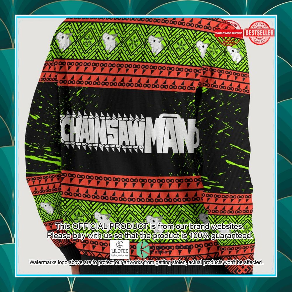 chainsawman christmas ugly sweater 2 955