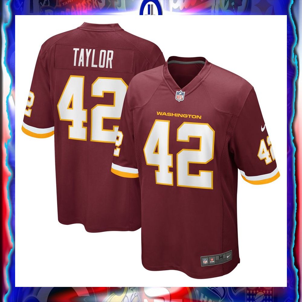 Charley Taylor Washington Football Team Retired Burgundy Football Jersey 5 charley taylor washington football team retired burgundy football jersey 1 163