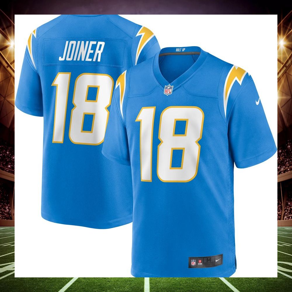 charlie joiner los angeles chargers retired powder blue football jersey 1 495